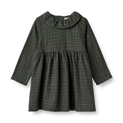 Wheat dress Violetta - black coal check